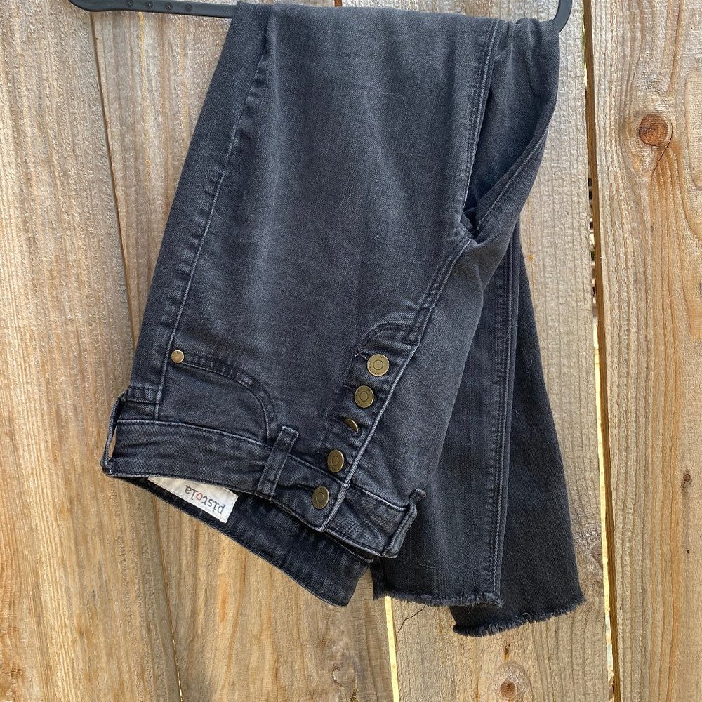 High Waisted Pistola Black Skinny Jeans